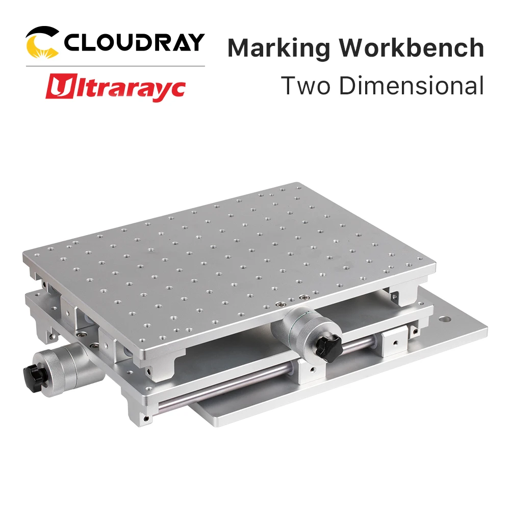 Ultrarayc Moving Table 300x220x90mm Portable Cabinet table for Laser Marking Machine X & Y 2 Axis Positioning Workbench