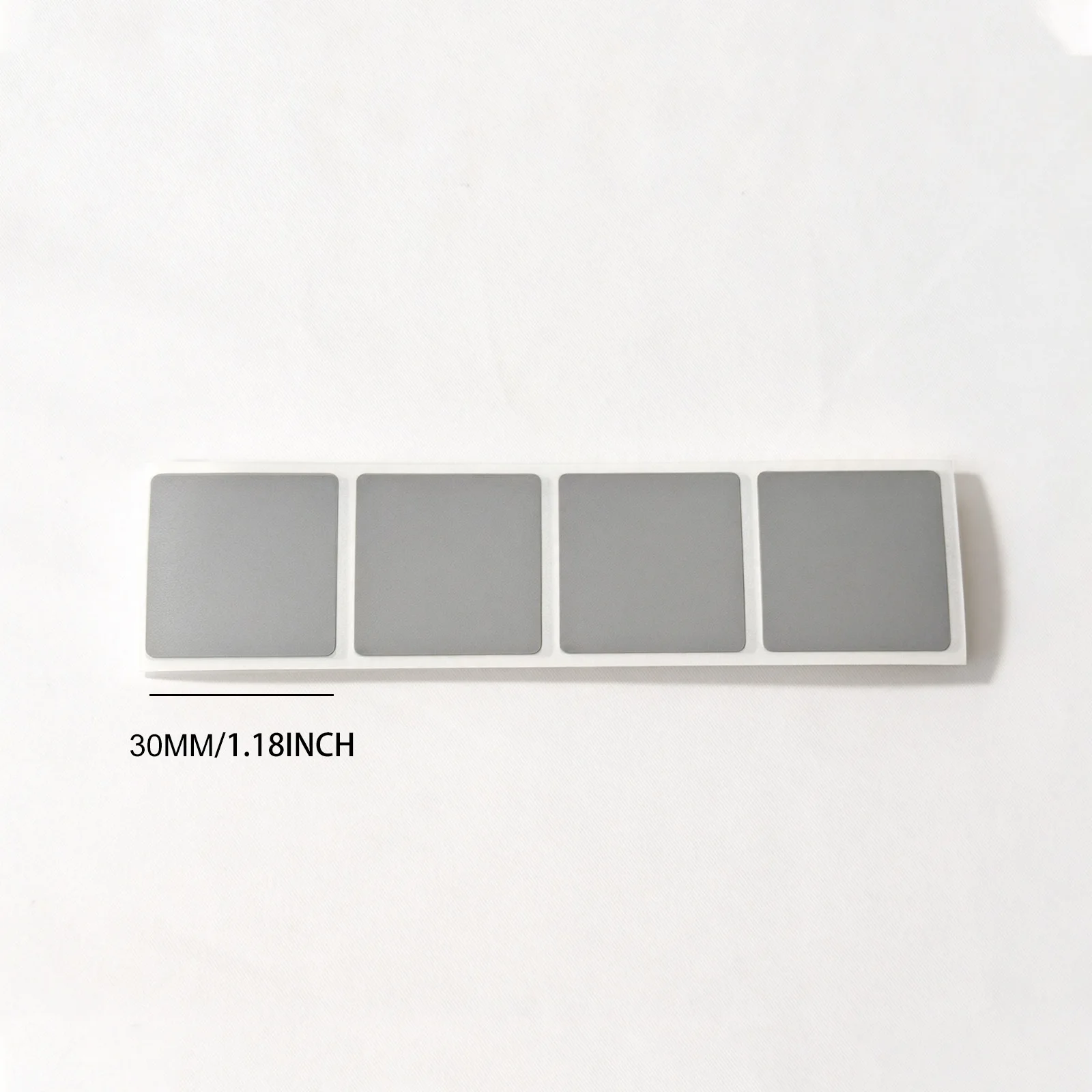 100pcs Scratch Off Sticker 30x30mm Square Gray Color Blank For Postcard Cover Stationery Message Wedding Game Sticker