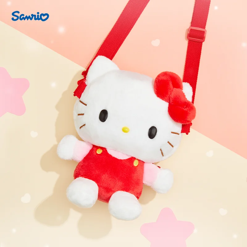 

Sanrio Hello Kitty Kuromi My Melody Cinnamoroll Pochacco Anime Characters Cute Plush Shoulder Bag Crossbody Bag Zero Wallet