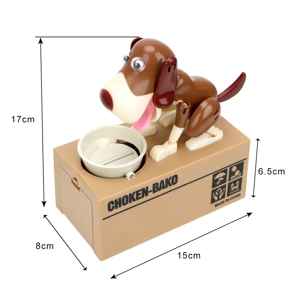 Electronic Piggy Banks Automated Money Boxes Money Saving Box Kids Gift Creative Cartoon Robotic Dog Steal Coin Bank