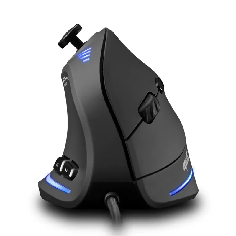 zelotes-c-18垂直ゲーミングマウス10000-dpiプログラム可能11ボタンusb有線rgb光学式リモートゲーマーマウスラップトップpc