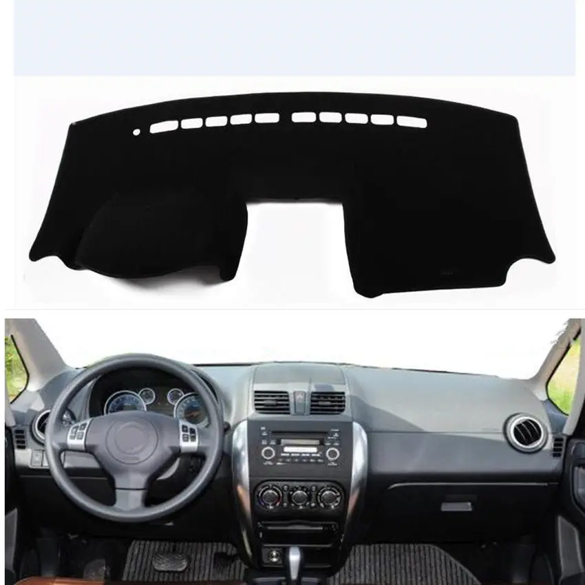 

Dashboard Cover Dashmat Front Center Console Board Pad Sun Shade Heat Proof Mat Carpet Strip For Suzuki SX4 2009 2010 2011 2012