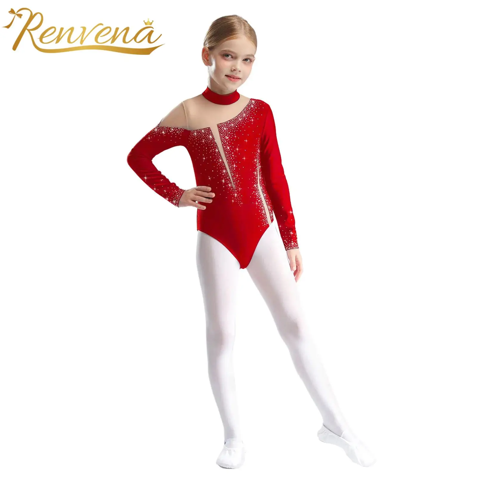 الفتاة الجمباز ثياب الاطفال الباليه ارتداءها الراين الفني الشكل التزلج ملابس رقص الجمباز الإيقاعي بذلة