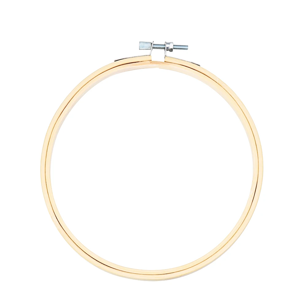 

Fashion Diy Bamboo Embroidery Hoop Cross Stitch Frame Sewing Tools Round Loop