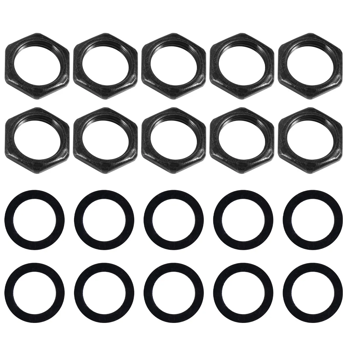 20pcs Electric Guitar Metal Nut Washers Set – Rustproof, Glossy, Durable Guitar Fittings & Accessories