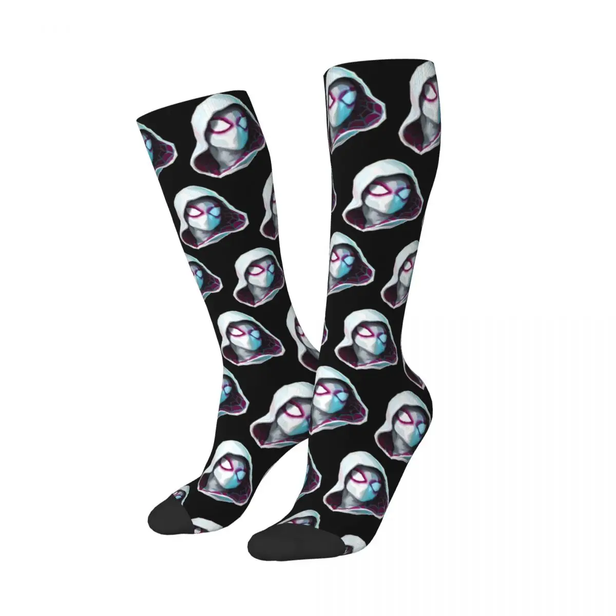 Ghost Spider Socks Harajuku Sweat Absorbing Stockings All Season Long Socks Accessories for Man's Woman's Gifts