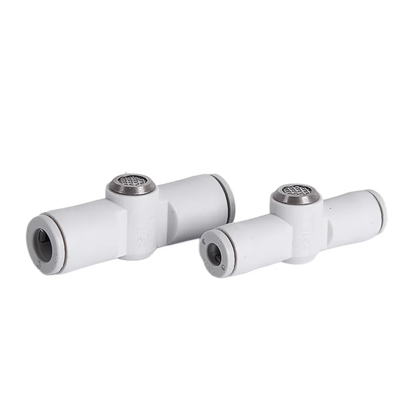 AQ240F/AQ340F-04-04-06-06-00 Built in Muffler Quick Exhaust Valve Connector Air Pneumatic