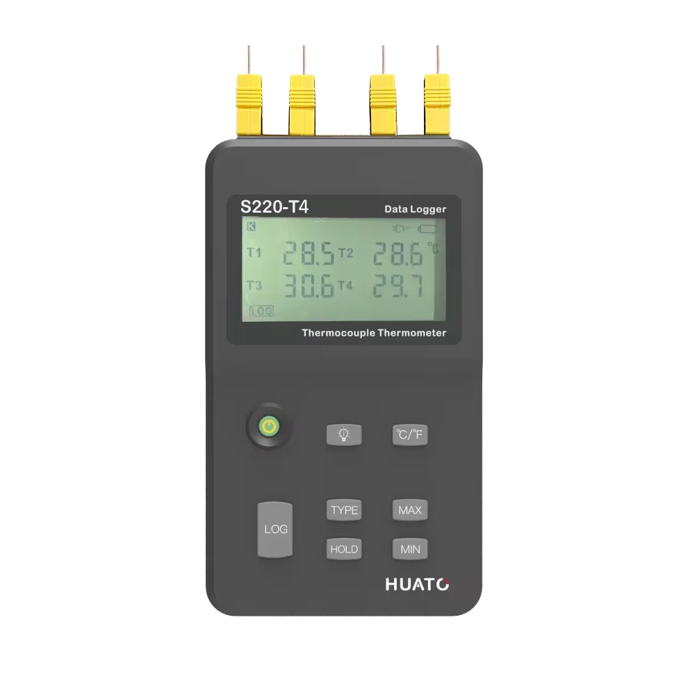 

New 4-Channel Handheld TC Thermocouple Logger