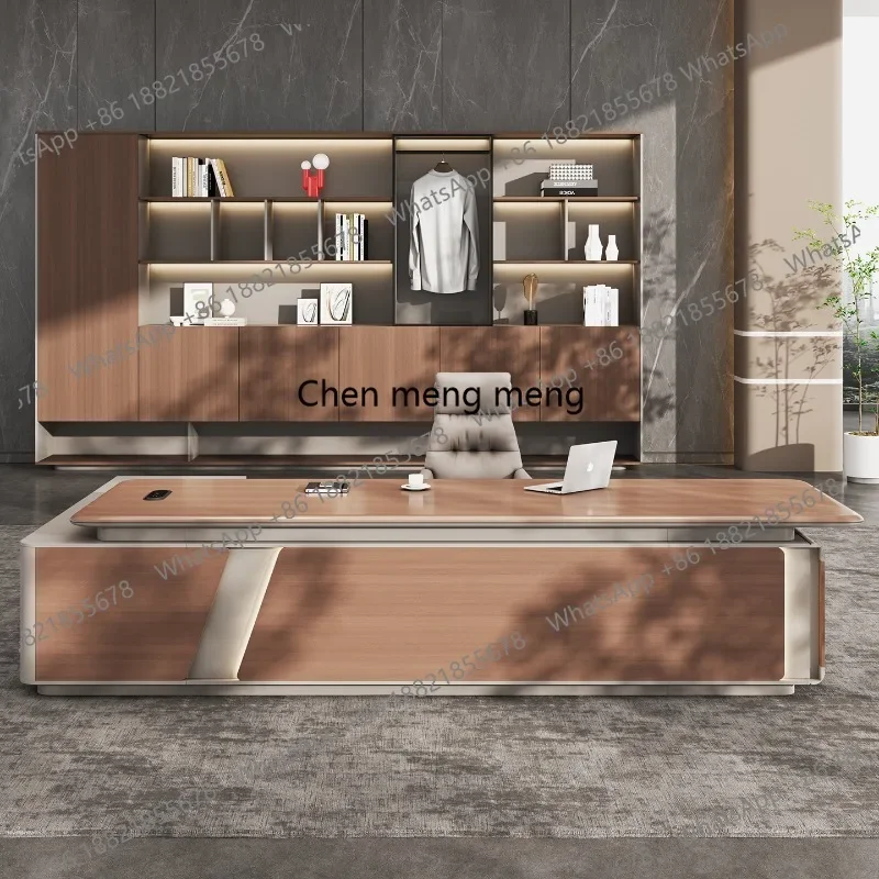 E136 Crafts Decoration Office Desk Modern Storage Executive Reception Office Desk Display Aesthetic Meuble Bureau Salon Furnitur