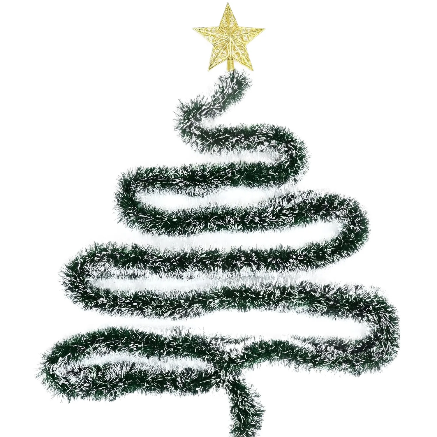 Оконная гирлянда, подвесные ук – обзор и цена Tinsel Garland Decoration