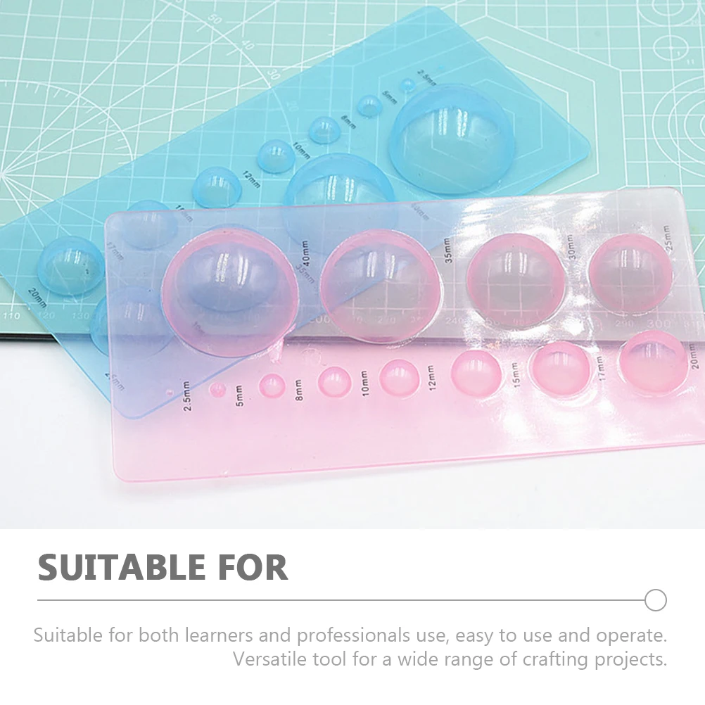 

2pcs Mold Sizes DIY Tools Jewelry Casting Molds Polymer Clay Mold Clay Round Maker Sphere Shaping Handmade Crafts Supplies