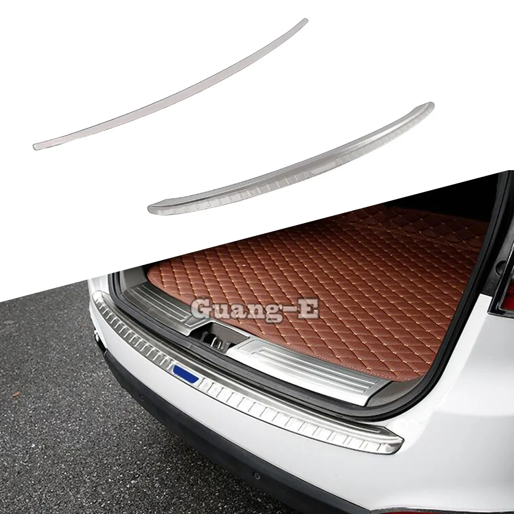 Steel External Rear Bumper Trim Cover For Hyundai IX35 2010 2011 2012 2013 2014 2015 2016 2017 Threshold Strip Pedal Accessories
