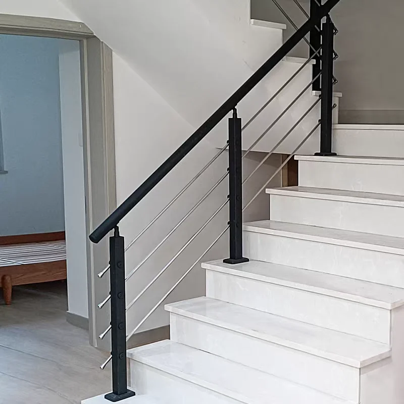 Personalização corrimão corrimão para escadas corrimão da escada interna moderno cabo corrimão baixa manutenção corrimãos para escadas