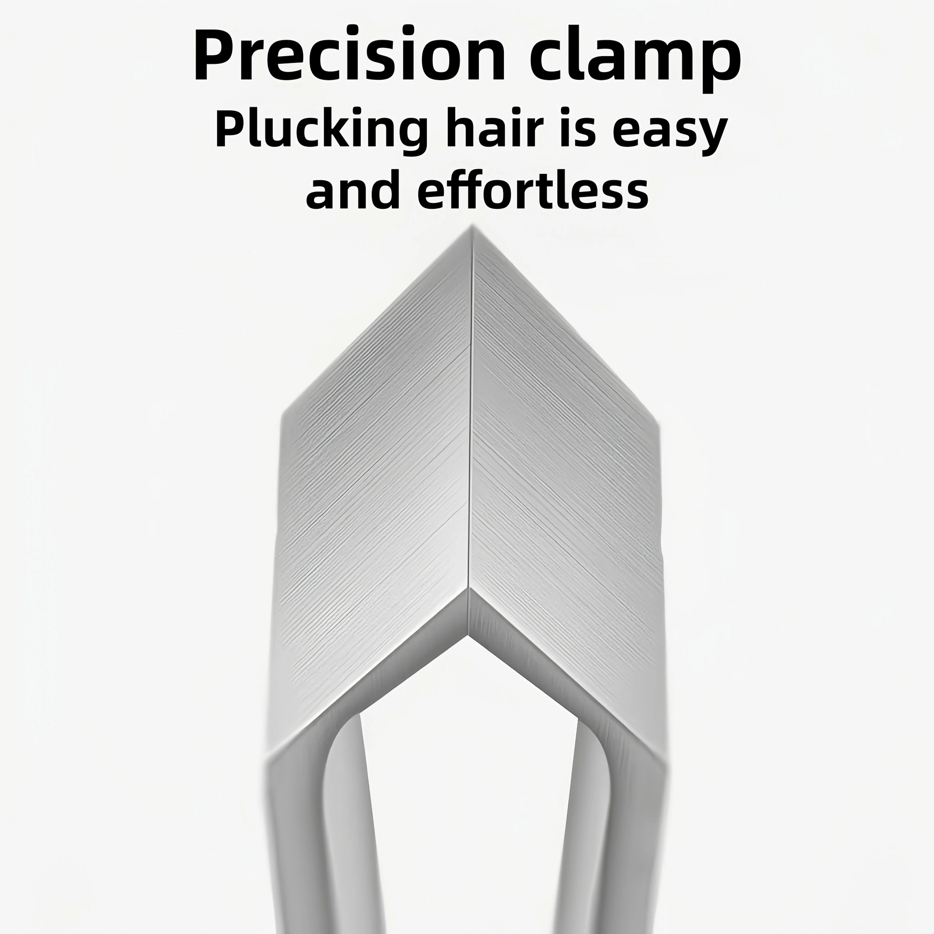 Aparador de Barba e Bigode em Aço Inoxidável com Pinça de Precisão para Cuidados com os Pelos Faciais, Profissional e para Uso em Bigode