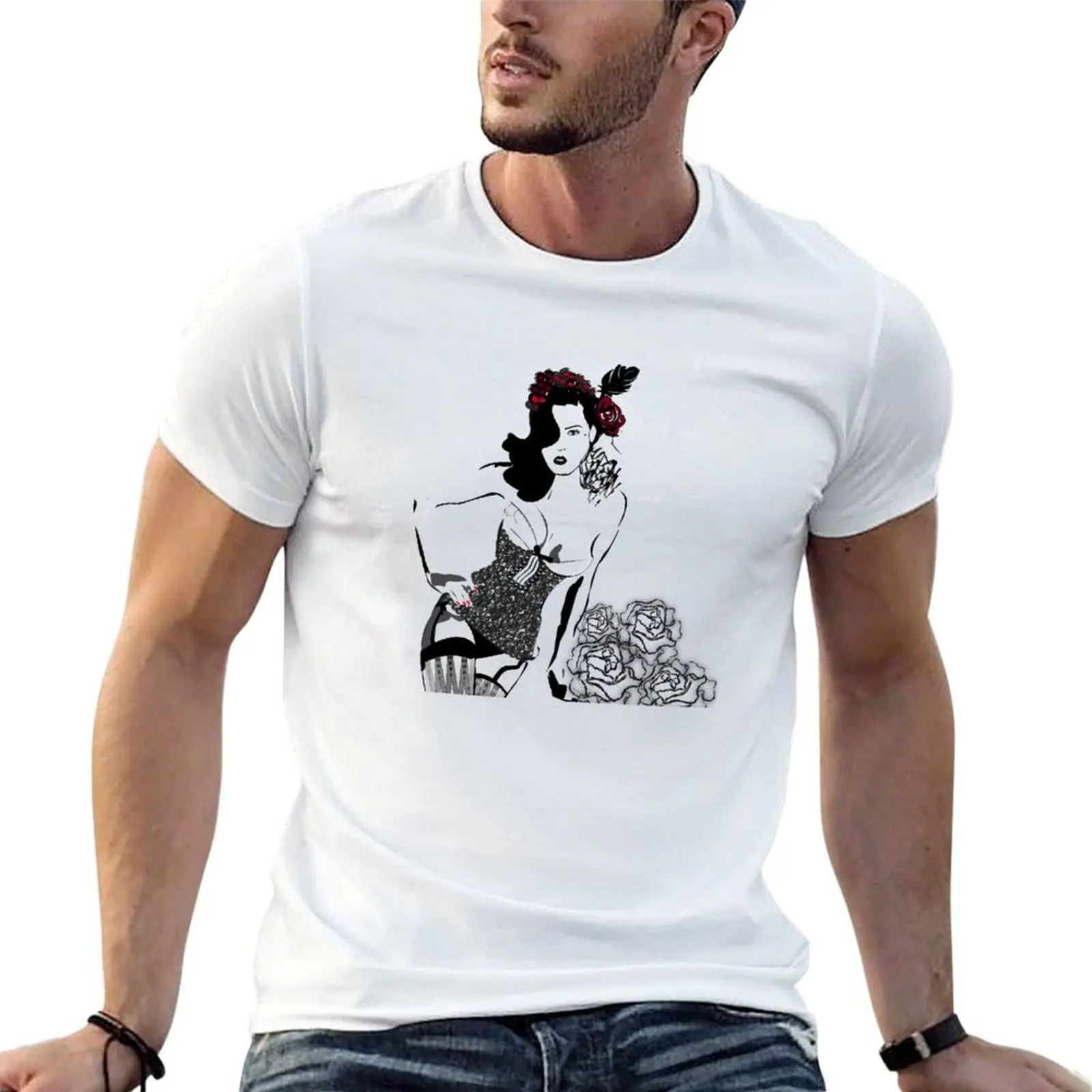 

Dita Von Teese T-Shirt man t shirt heavy cotton t shirt man designer T-Shirt