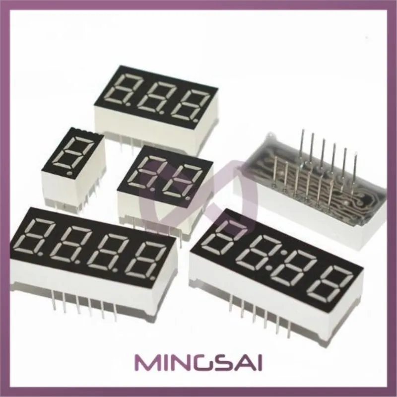 5 pces 0.36 polegada display led 7 segmento 1 bit/2 bit/3 bit/4 bit/5 bit tubo dígito comum cátodo/ânodo digital 0.36 polegada 7 segmento