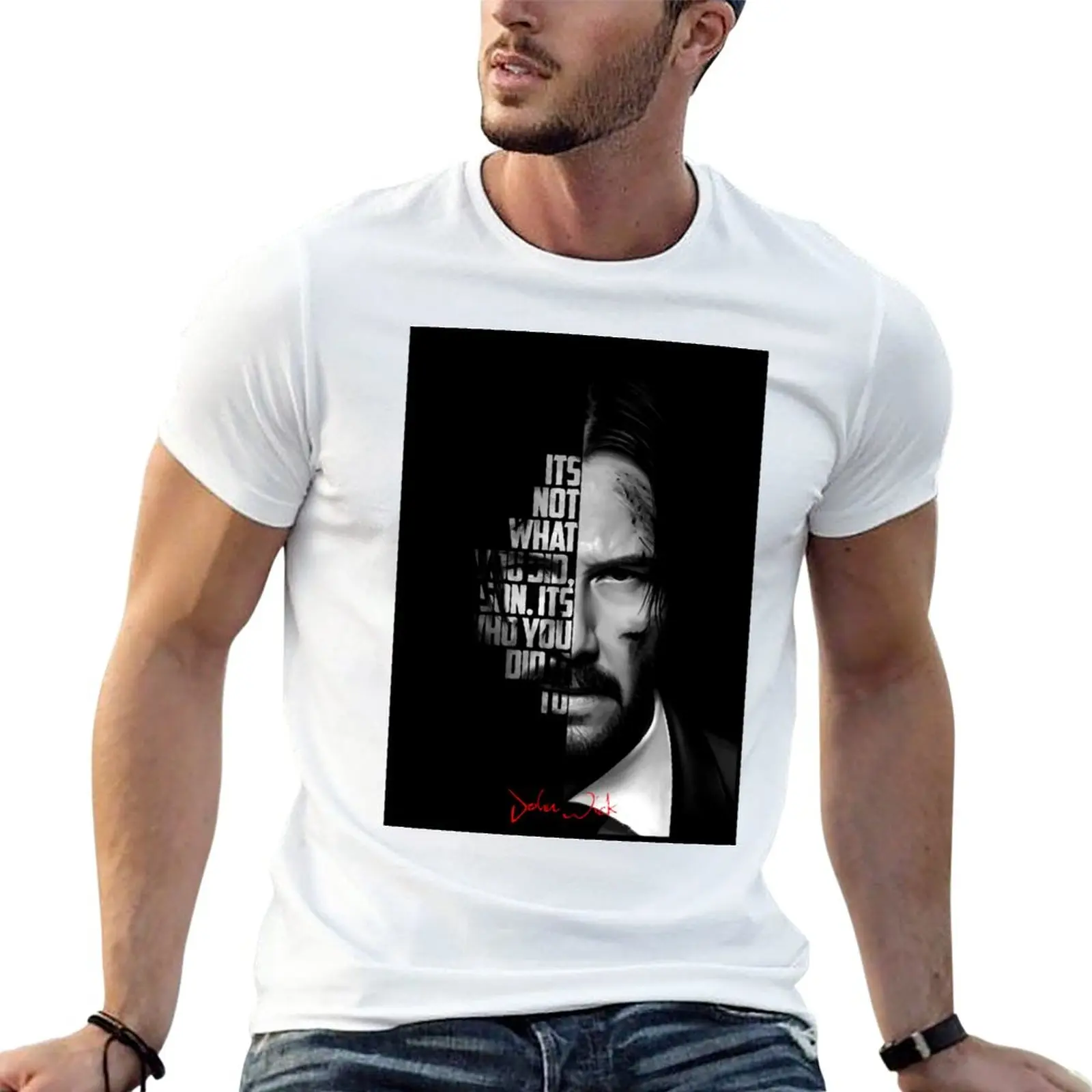 

New Black and white John Wick quote. T-Shirt hippie clothes black t shirts mens vintage t shirts