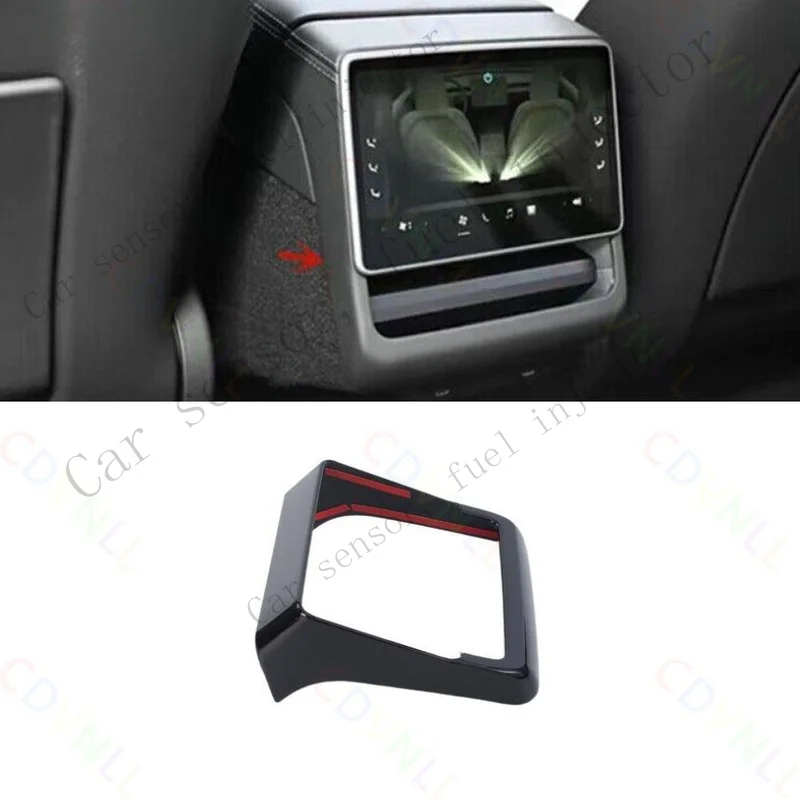 Q+ For Tesla Model 3 2024-2025 Bright Black Rear Seat Air Outlet Vent Frame Cover