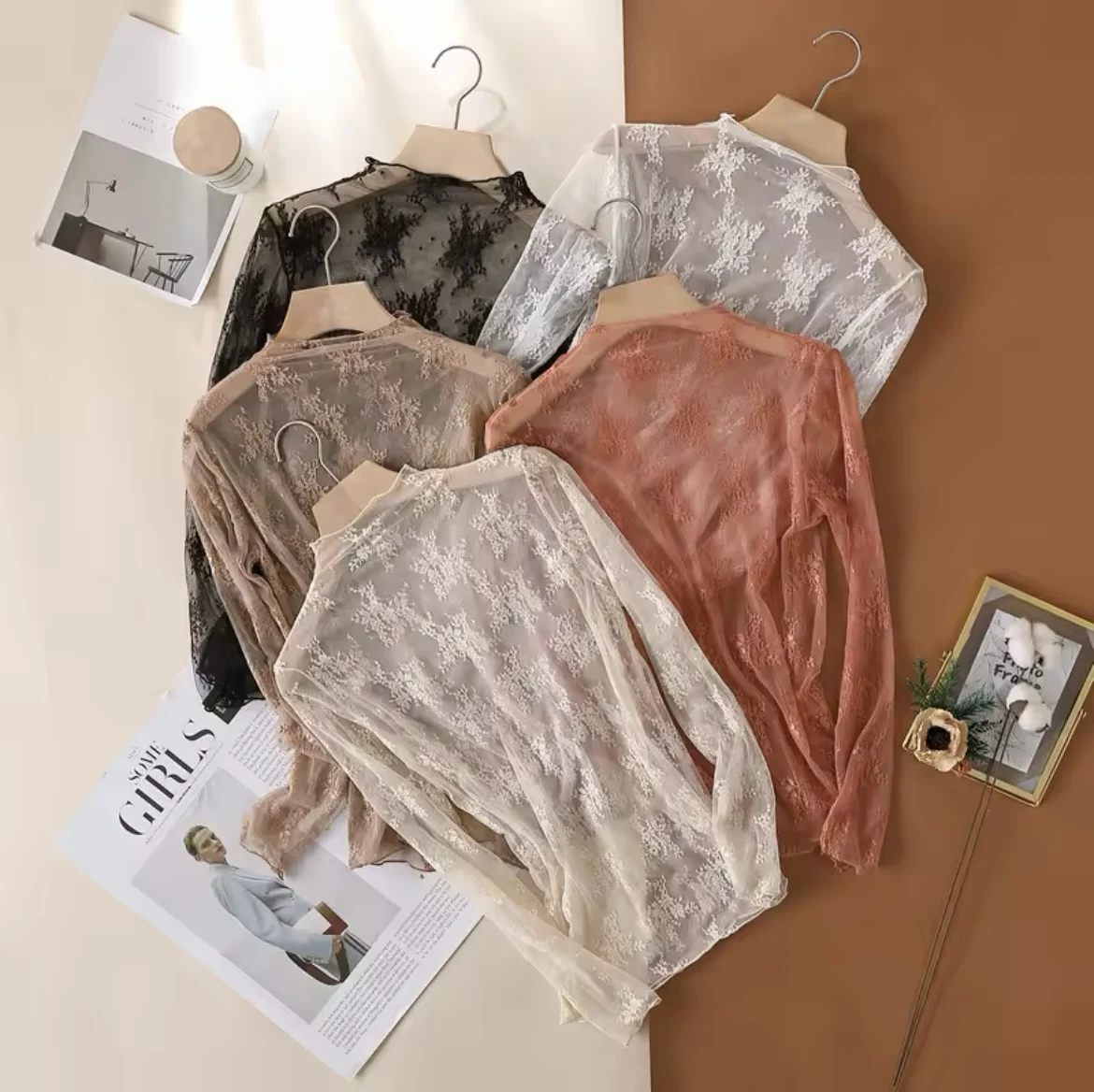 Сексуальные женские сетчатые футболки, прозрачная кружевная блузка с длинным рукавом, прозрачные топы для женщин, прозрачные футболки с круглым вырезом, боди, Рождество