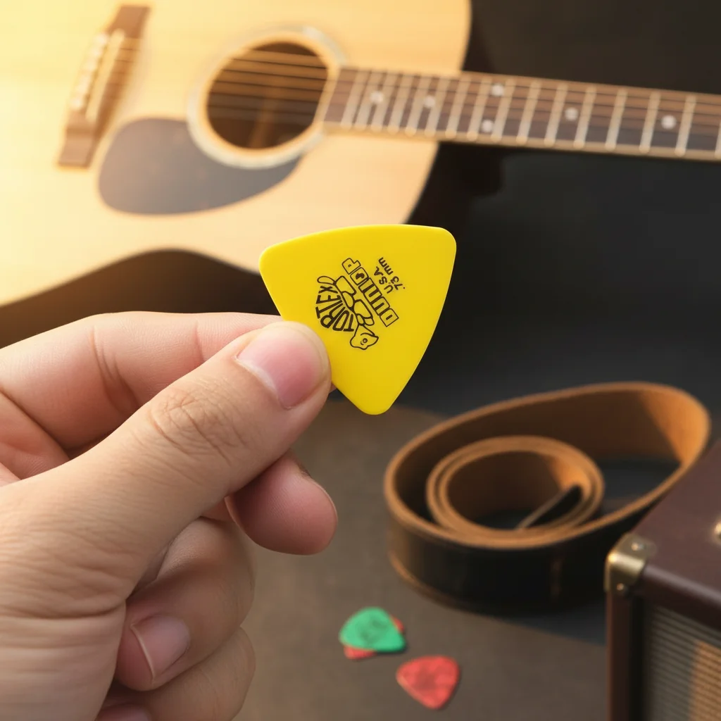 High Quality 10pcs Delrin Dunlop Guitar Picks 0.5/0.6/0.73/0.88/1.0/1.14MM Anti-slip Style Electric Guitar Picks Triangle Picks