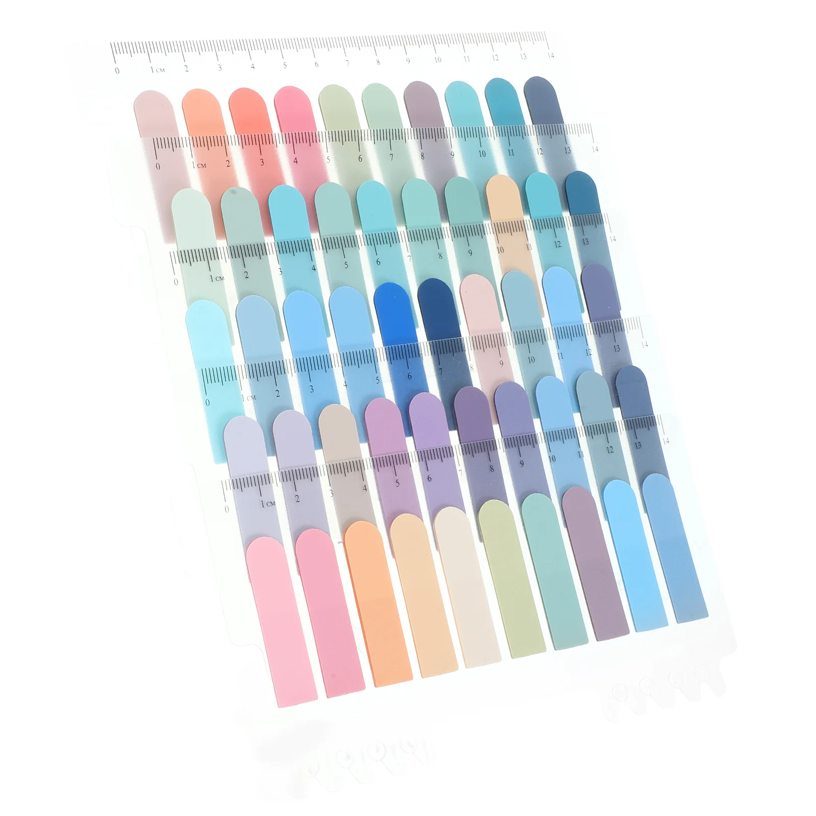 5 Sheets Transparent Sticky Notes Stickers Paper Book Annotation Tabs Page and Flags Notebook Loose Leaf Divider for Notebooks