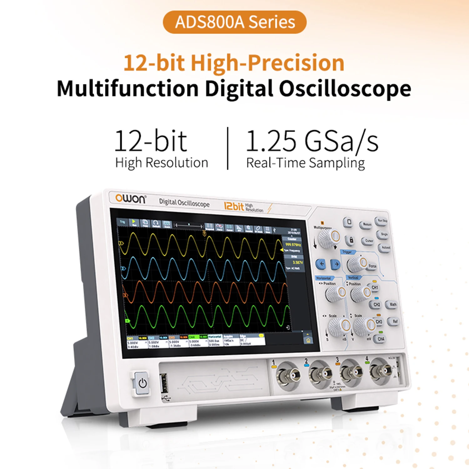 Der Owon ADS800A Series 12-Bit-Digitaloszilloskop: Eine detaillierte Bewertung und Anleitung