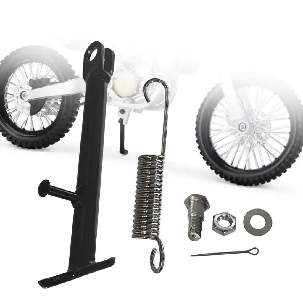 

Motorcycle PW80 Side Stand Black Metal Kickstand Replacement Spring for Off Road Bikes