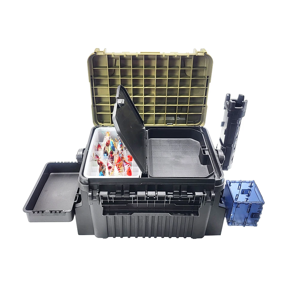 Varivas Egi Tackle Box Xd-115 Full Set (egi Tray, Accessory Case, Accessory