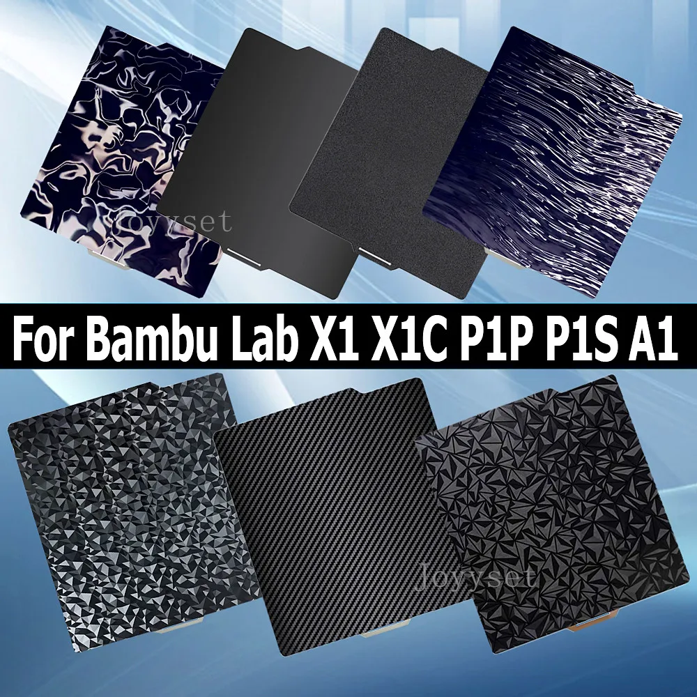 

X1C X1 Пластина для Bambulab Build Plate A1 Аксессуары для 3D-принтера с подогревом для Bambu Lab P1P P1S X1 Carbon PEO PET PER PEI Лист