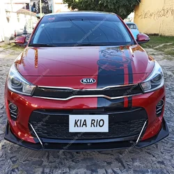 3PCS Gloss Black Front Bumper Lip Spoiler Splitter Diffuser Retrofit for KIA RIO YB/SC CRDI TGDI 2017-2020 Pre-Facelift Tuning