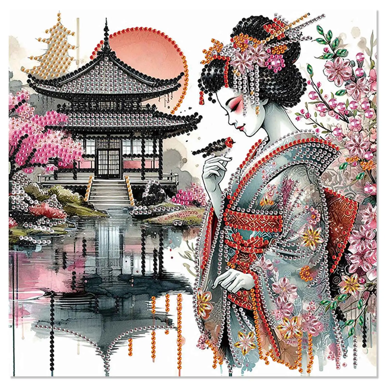 

Набор для рисования бриллиантами специальной формы для взрослых, классическая красота, хрустальные стразы, картина для украшения стен дома, художественный подарок