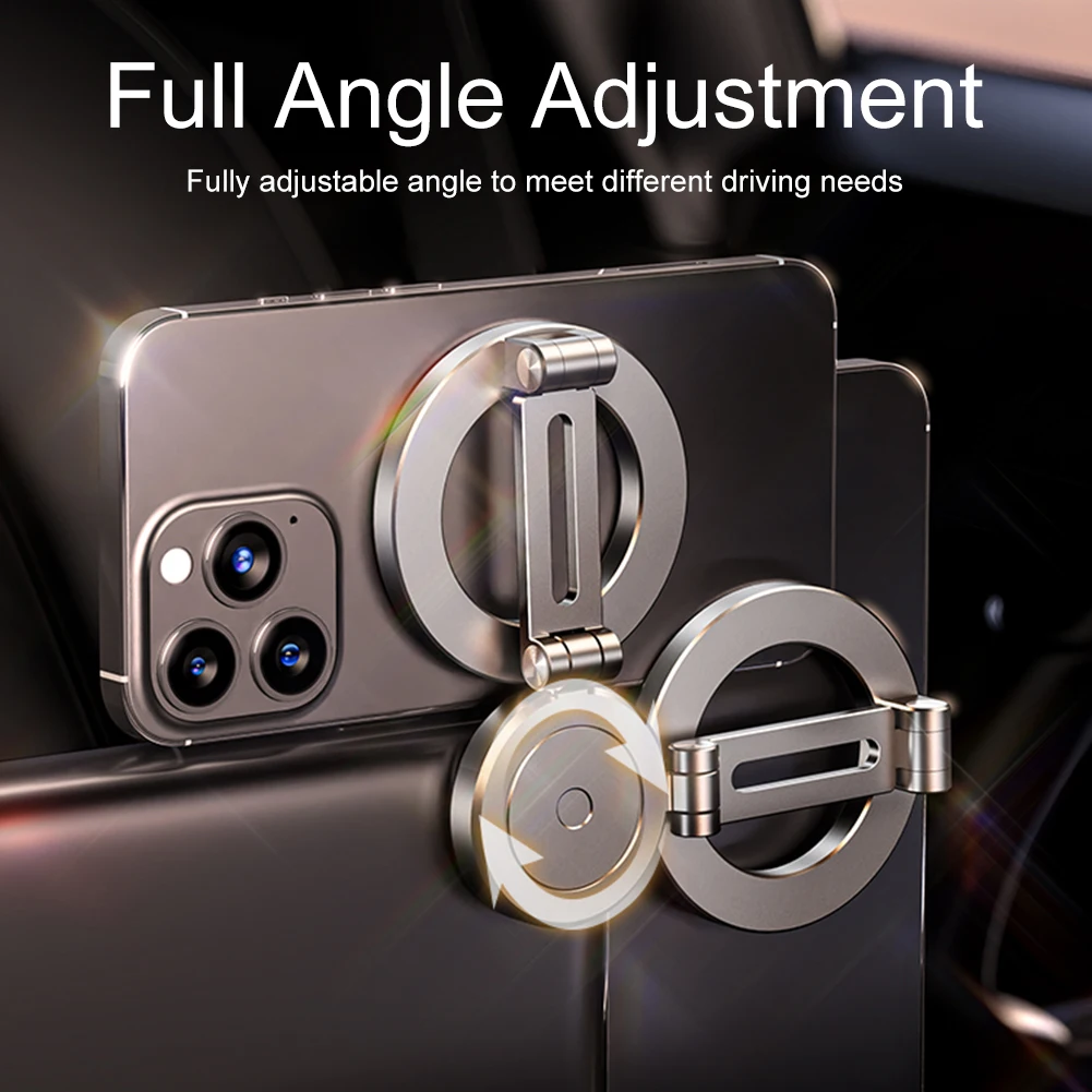 Magnetic Phone Holder 360° Rotation Adjustable Car Dashboard Car Cell Phone Holder Folding for iPhone for Tesla Model 3 X Y