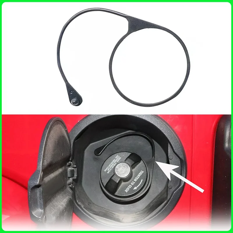 

1PCS For Jeep Oil Fuel Cap Tank Cover Line Cap Line Petrol For Wrangler JL JT 4XE 2018- Plastic Fuel Filler Gas Cap Cord