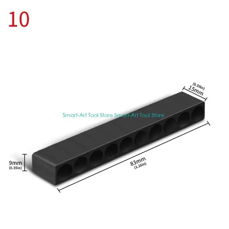 E1PB Strong Plastic Driver Enclosure Container Fit For 6.35mm Driver Accessories Workshop Tool Management Easy Identification