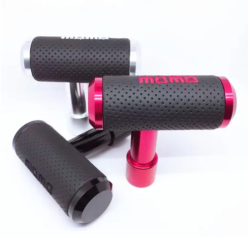 Imagen 2 del producto Perilla de palanca de cambios de coche Universal en forma de T de avión, palanca de cambios automática Manual de aluminio larga, pluma de palanca POMO AT MT