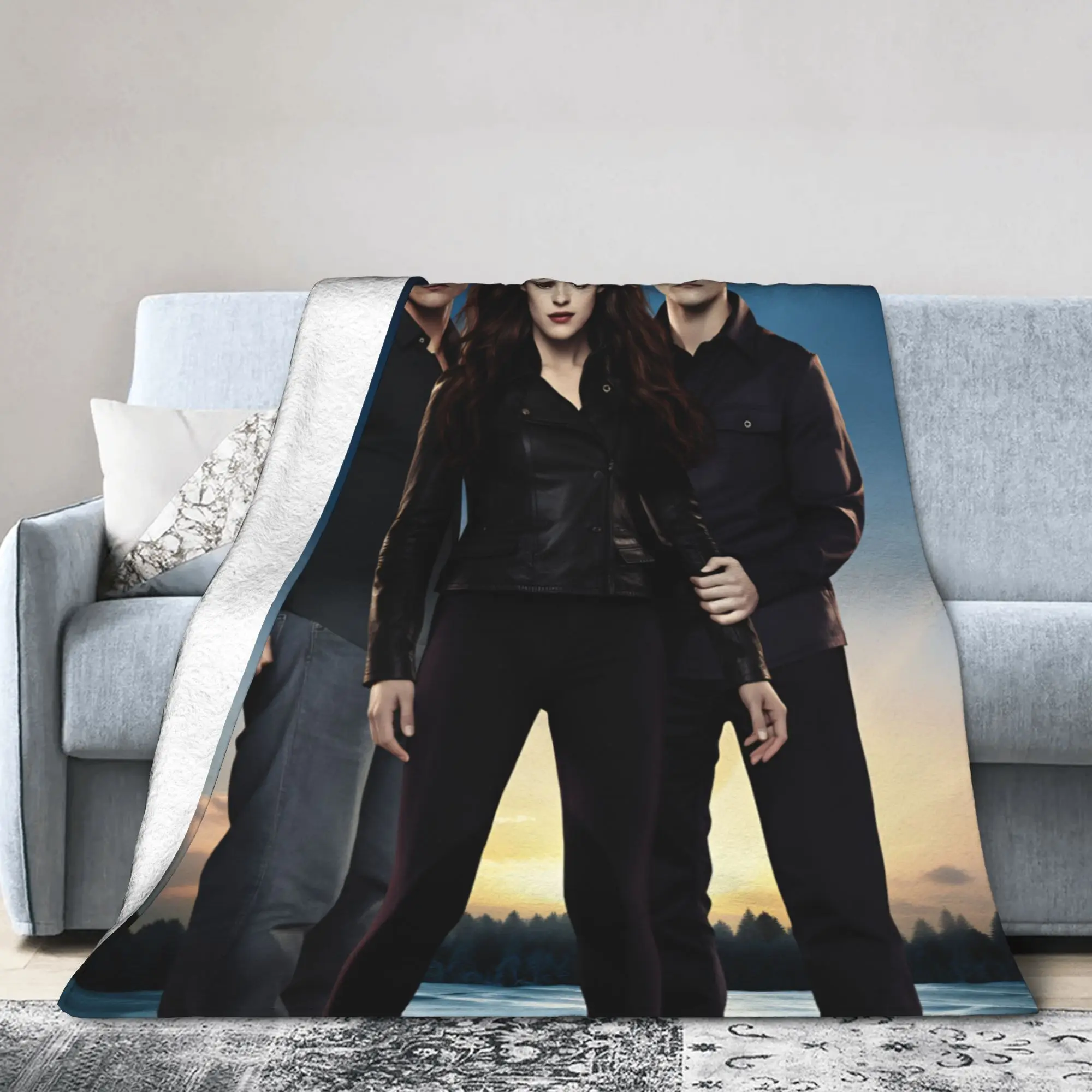 ديكور إدوارد بطانية جودة فائقة النعومة بطانية رمي الشفق ساغا الشتاء صبي فتاة المفرش الجمالي في الهواء الطلق