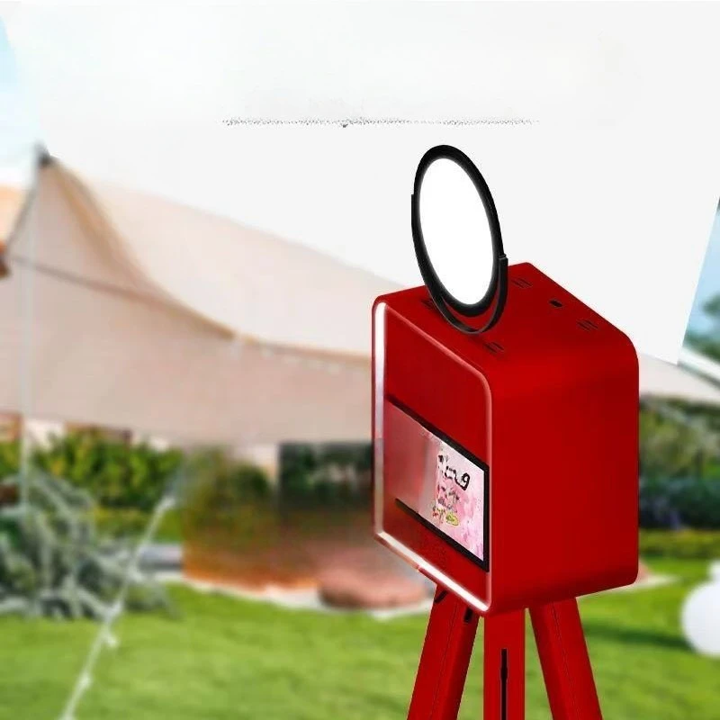 Wedding interactive camera, self-service retro big head sticker, warm-up event rental camera