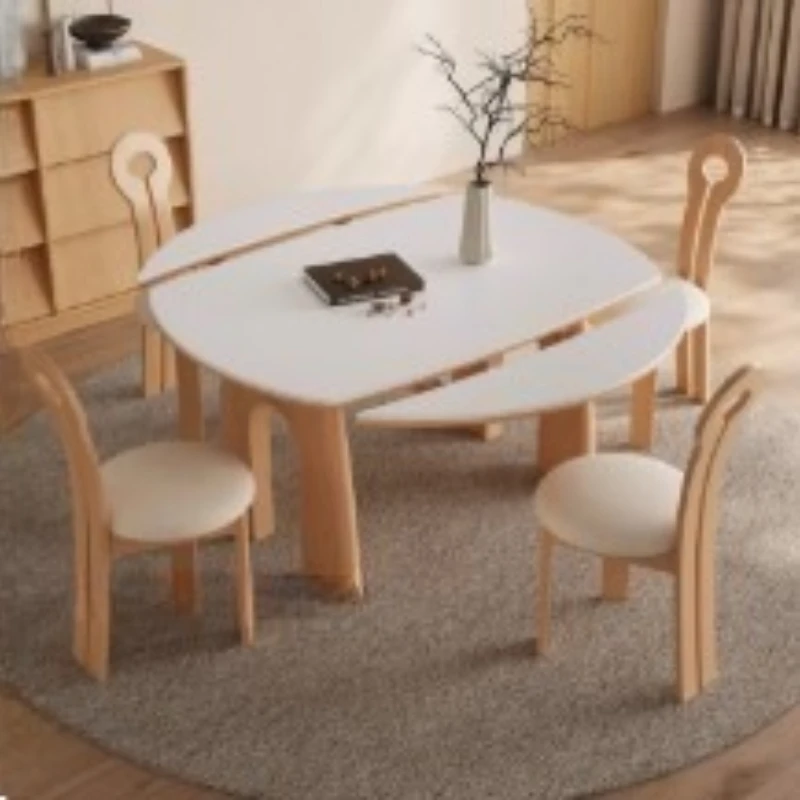 

Antiquity Style Dining Table Nordic Vintage Home Extendable Dining Table Luxury Wood Mesa De Centro De Sala Kitchen Furniture