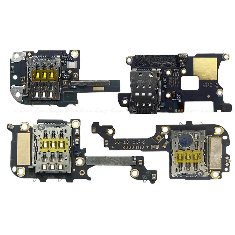 Sim Card Socket Holder Slot Tray Reader Container Connector Board With Mic For OnePlus 7T 8T 7 8 9 10 Pro 9R 9RT Repair Parts