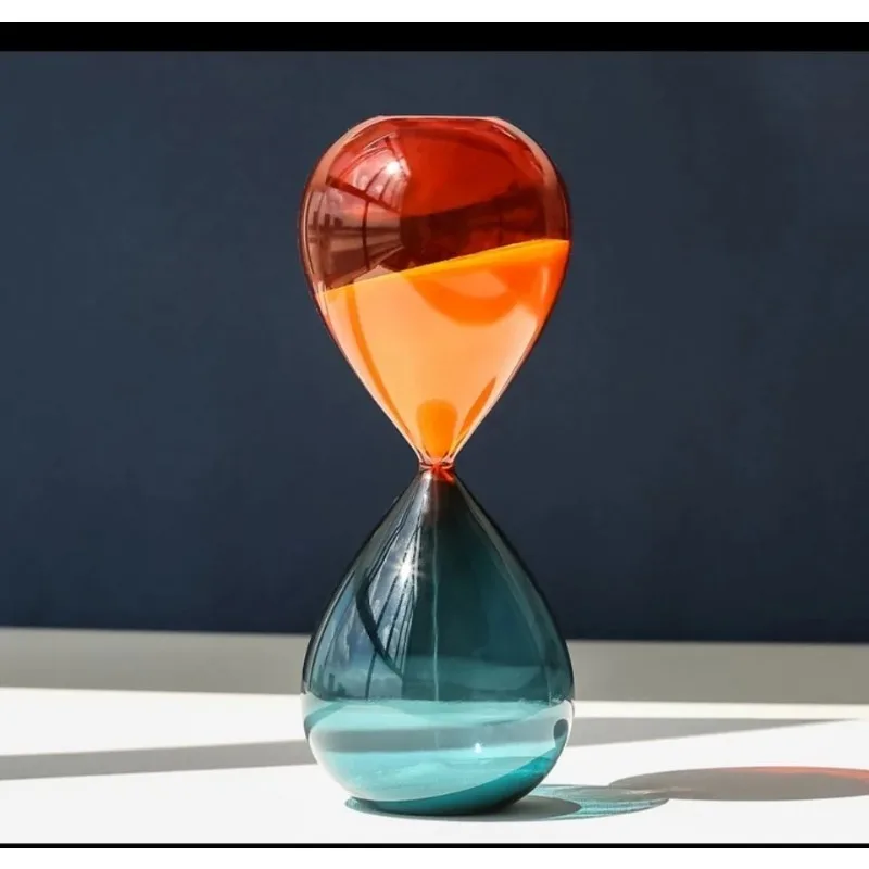 

5/15/30/60 Min Two-color Hourglass Timer Home Decor Desk Living Room Decoration Kitchen Tools Glass Crafts Gifts Sand Timer