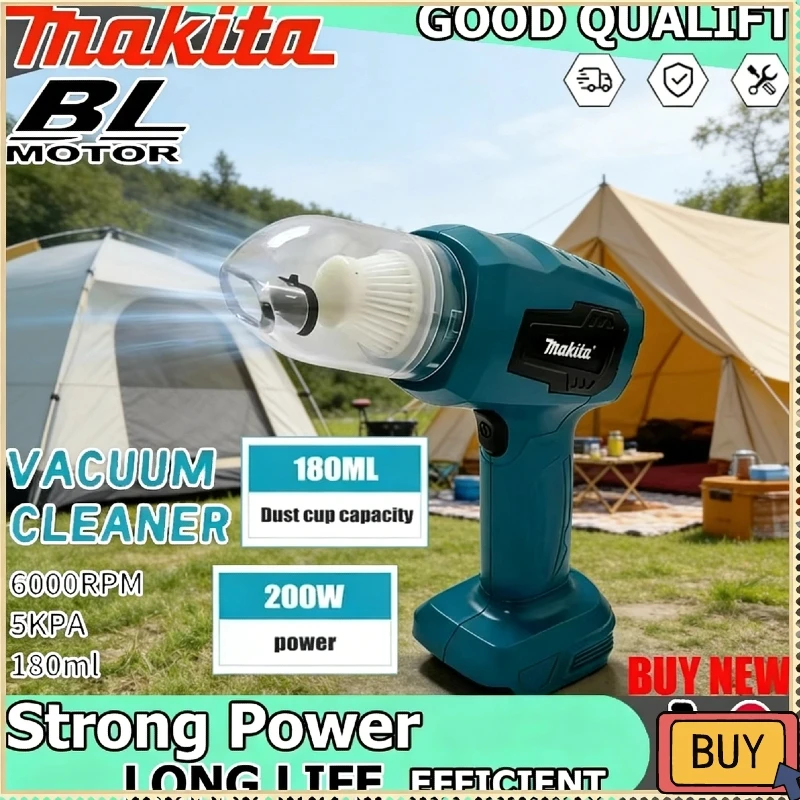

Makita Mini Car Vacuum Cleaner Multifunction Handheld Rechargeable Power Tools Dust Collect Tool Fit Makita 18V Battery