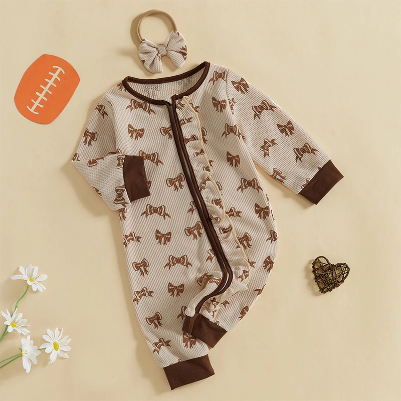 

Baby Girl Winter Outfit Cozy Fleece Hooded Romper with Matching Booties and Hat Set Infant Clothing Set for Cold Weather