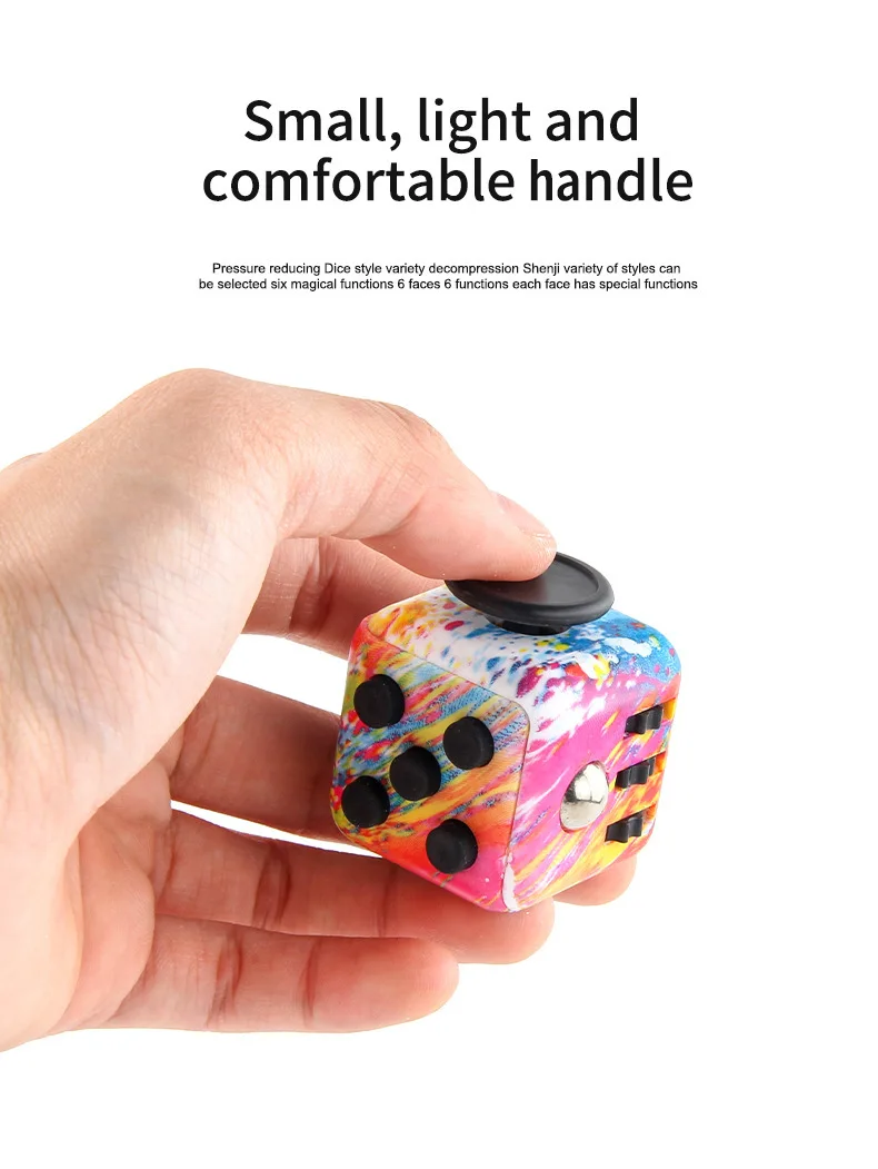 Einfarbige Stressabbau-Würfel - Geeignet zur Drucklinderung, Angstlinderung, Stressabbau für Erwachsene, Anti-Stress-Fidget-Spielzeug – Detail 11