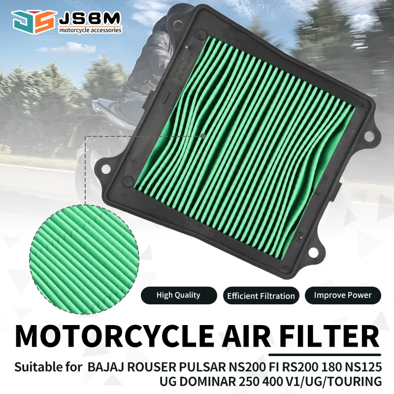 

JSBM 1/5/10 шт. аксессуары для мотоциклов воздушный фильтр для впуска двигателя для Bajaj Pulsar RS200 NS160 NS125 Dominar 250 400 V1 UG TOURING DT581062