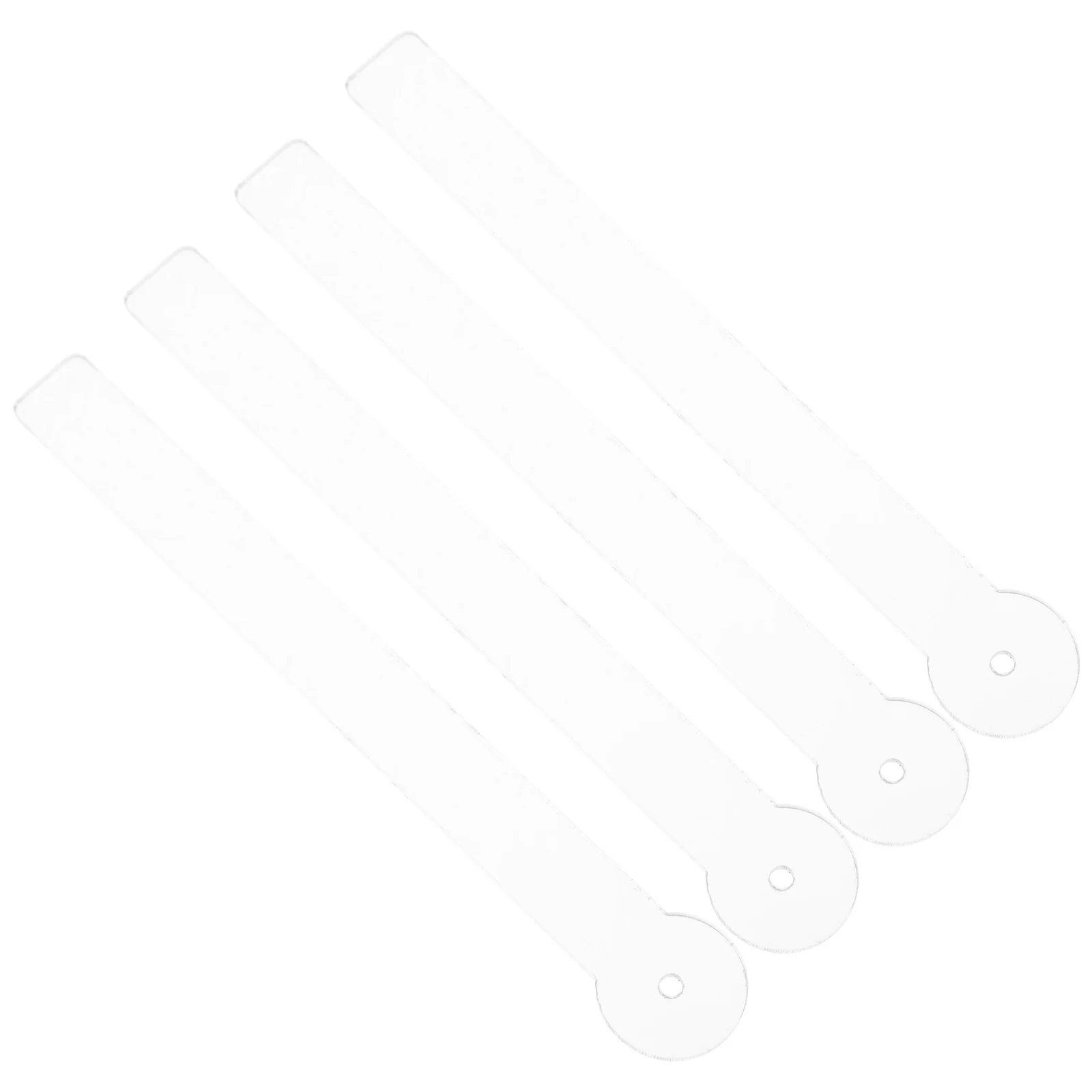 

4Pcs Earring Display Strip Transparent Acrylic Bend Type Adjustable Try-on Sticks Jewelry Store Boutique Use Storage Rack