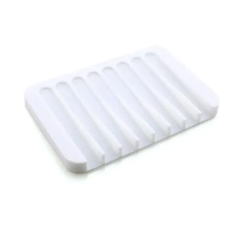 Soap Holder Silicone Flexible Soap Dish Plate Holder Tray Soapbox Container Storage For Bathroom Kitchen