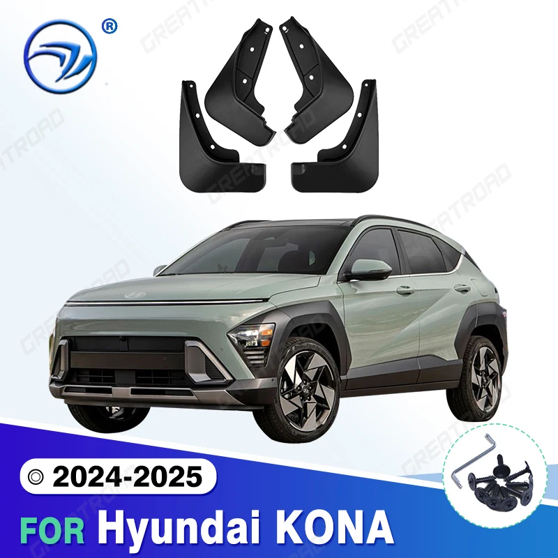 

For Hyundai Kona 2024-2025 Fender Mudflaps Splash Guards Mudguards Mud Flaps car Accessories