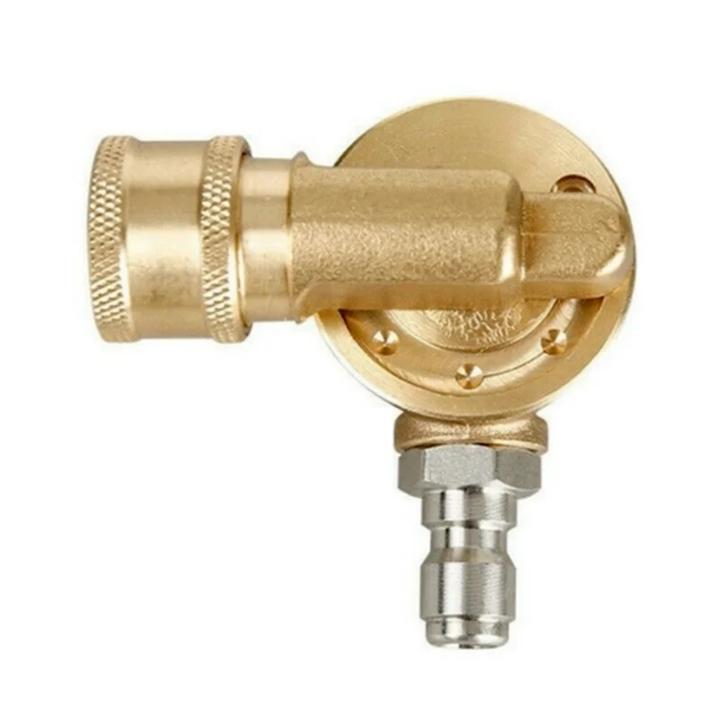 

1/4 Inch 7-Angle Adjustable Pivoting Coupler Car Pressure Washer Nozzle Valve