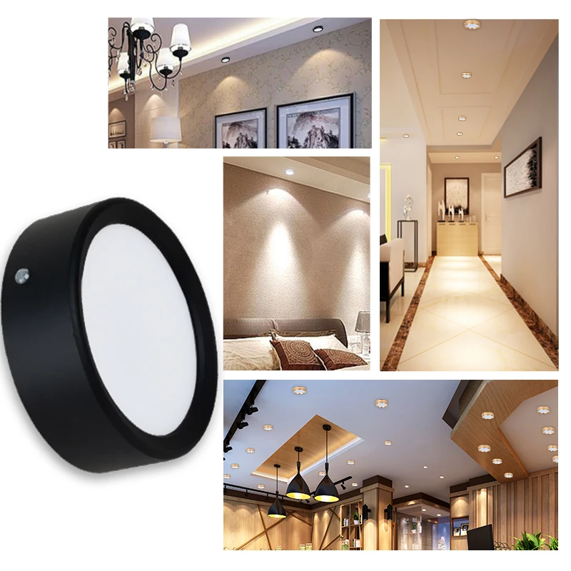 Ultra Thin LED Downlight DC12V 3W 5W 7W 9W 12W 15W 18W LED Spot Light Waterproof Surface Mounted LED Bedroom Ceiling Lamp