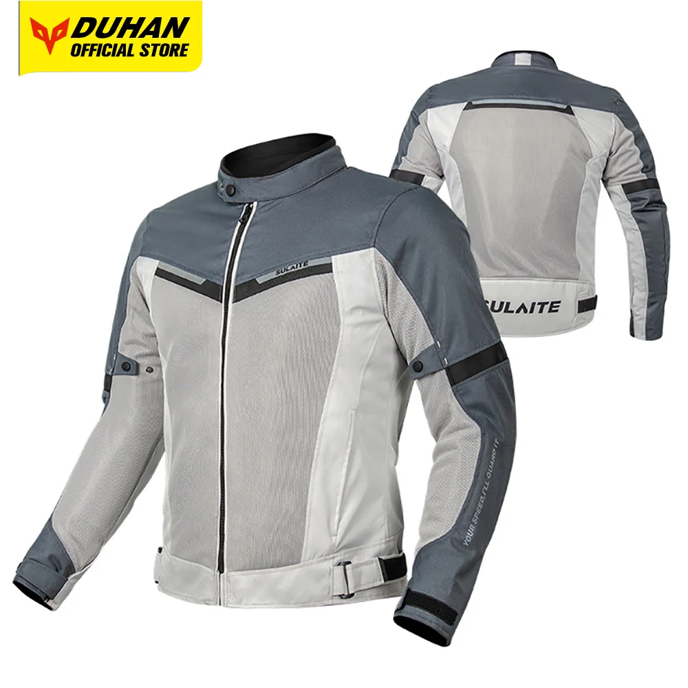 SULAITE-Chaqueta de motocicleta transpirable para hombre y mujer, ropa de protección para montar en motocicleta, equipo de protección interno CE,